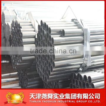 50 gsm 19mm galvanized round mild steel pipes