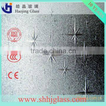 factory diamond embossed glass;decorative glass