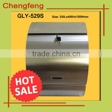 hot sale wall mounted stainless steel mailbox