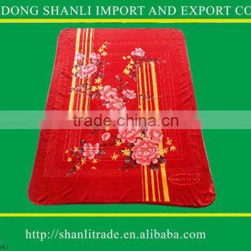 1Ply Printed Raschel Blanket/Korean Mink Blanket photo-2