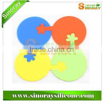 Cute Design Silicone Puzzle Coaster-Sinoray