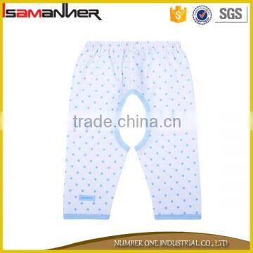 Cheap price 100% cotton printed cute design casual style baby tripp pants