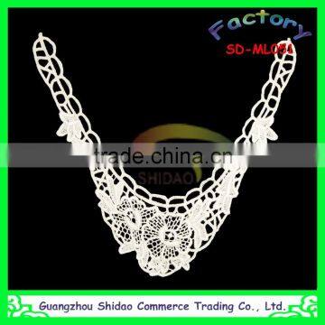 Machine made export crochet cotton embroidery lace collar