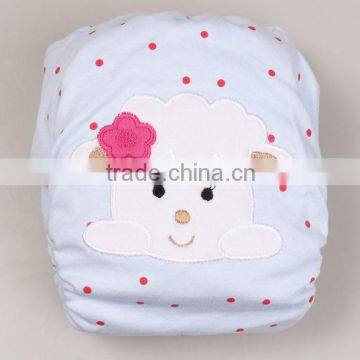 Cotton Embroidered Charocal Cloth Diaper