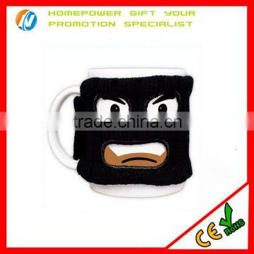 Creative ceramic coffee mug wholesale mask robber cup