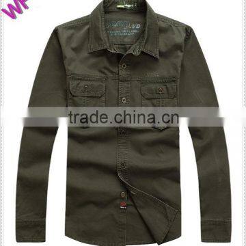 Custom Latest Military Mens Casual Oxford Shirt