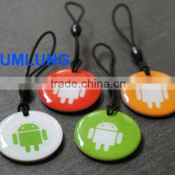 waterproof 13.56MHz RFID Tags with strap NFC Passive Keyfob