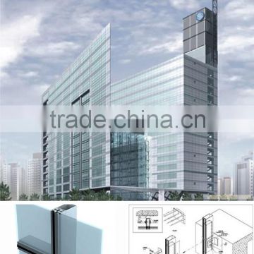 glass curtain wall fixing