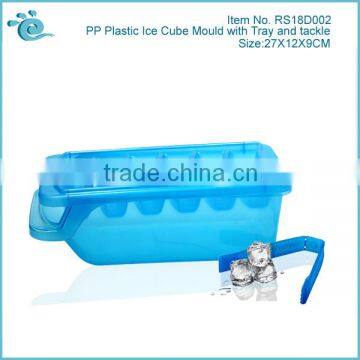 PP Plastic Ice Cube Mould with Tray and Tongs