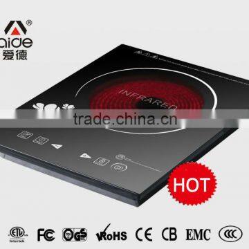 Grade A Black Crystal Glass Rohs Led Controller Far Infrared Heater Bbq Burner