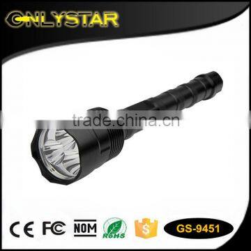 Onlystar GS-9451 aluminum 3*XML T6 3000lm super bright police flashlight t6