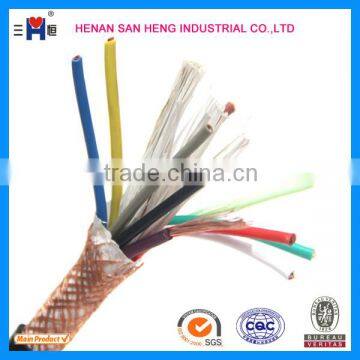 Cu / XLPE / PVC YY / SY LSHF / LSZH Unscreened Steel Wire Braid Auto Flexible Control Cable