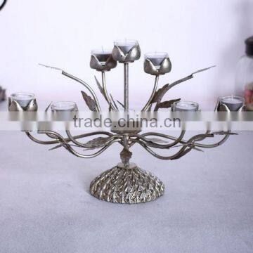 2015 Wholesale Traditional antlers type gold plated wedding Retro and Europe resin antique candle holders from China