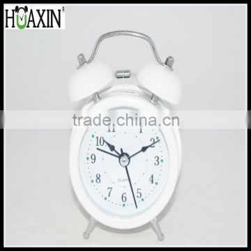 Chinese alibaba manufacturer double bell high quality Metal desk clock