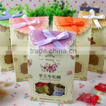 Handmade Feature and Art Paper Wedding Candy Box With Window photo-3