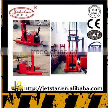 Red color Customized 2 ton Battery Electric Reach forklift