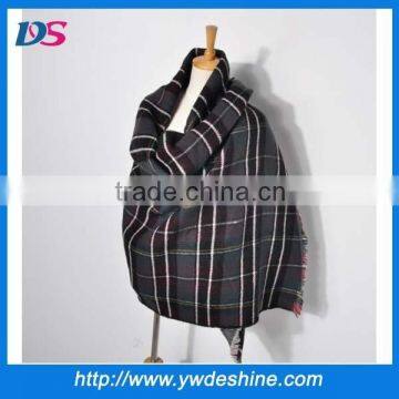 New product high quality fashion pallium/big Grid warm shawlWJ-666