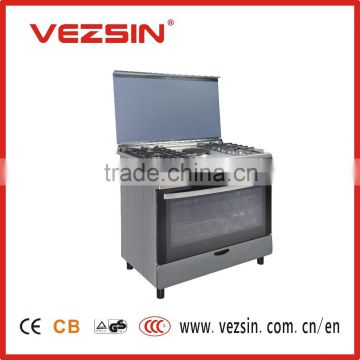 Electric or gas free standing oven in 90cm with 5 burners and hotplate