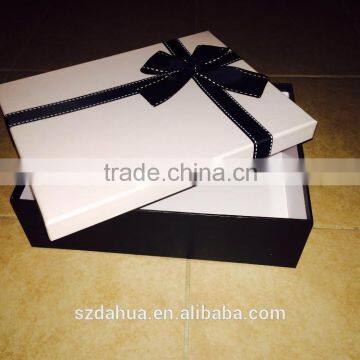 Glossy Strong Black Cardboard Gift box&black gift box&gift box