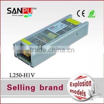 single voltage input 250w led switching power source