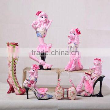 European-style garden fashion factory outlets cute pink sexy dog beauty Series decoration