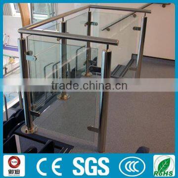 Modular Steel Toughed Glass Railings Design for Stairs Prices photo-5