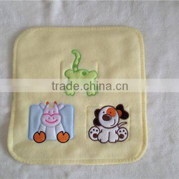 2015 newest High quality embroidered cute children's micro fleece pillowcase with zipper