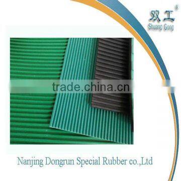 Rill composite rubber plate