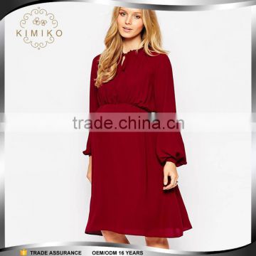 Clothing Manufacture Long Sleeve Chiffon Maternity Dress for Office