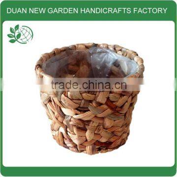 water hyacinth planter pots with plastic liner