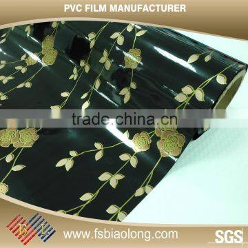 Heat Insulation Furniture 0.10-0.50mm High Polish PVC Foil Roll For Membrane