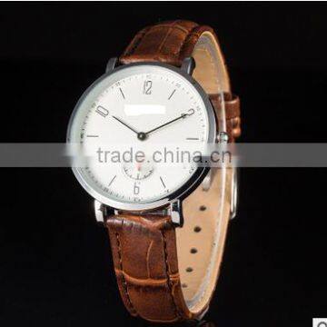 Japanese movement custom nickle free healthy western leather charm waterproof watch for men and women