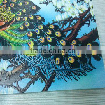 Flatbed direct print on glass UV printing machine with embose effect