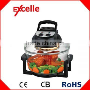 Cookshop Halogen Oven High Tempered and Durable, 12L Glass Bowl