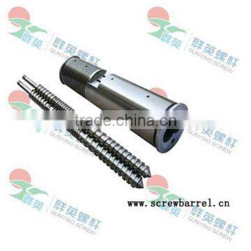 parallel twin screw and barrel for plastic extruder