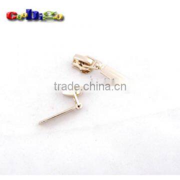 45*11mm 5# Auto Lock Zipper Slider Zinc Alloy Golden For Metal Zippers #FLQ144-G photo-3