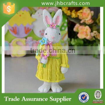 Easter Bunny Resin Craft Work Rabbit Home Decoration photo-2