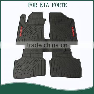 Full Set Custom Fit All-Season Floor Mat for Kia Forte Models (Black)