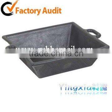 animal feed containers,recycled square rubber bucket,cubo de goma 16L