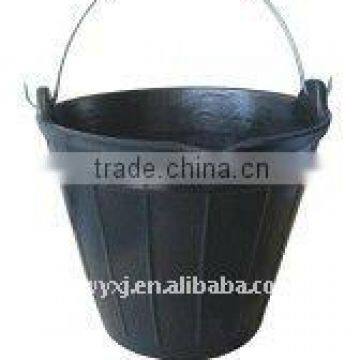 recycled rubber buckets&pails,strong cement barrel,cubo de goma 11L