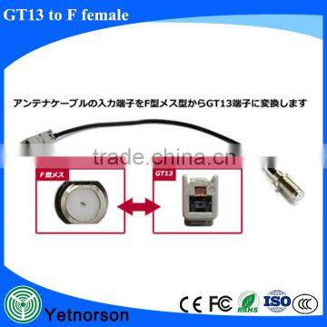 F female to GT13 RF cable assembly RG174 20cm