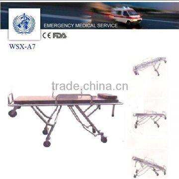 funeral aluminum automatic loading stretcher trolley for body transfer,funeral coffin transport stretcher