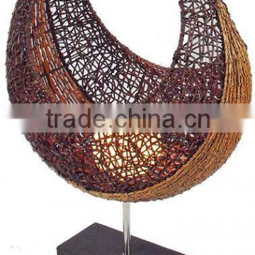 Coffee wicker table lamps/desk lamp of decorative