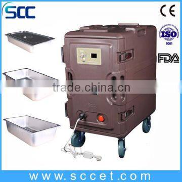 Power supply meal heater cabinet warmer food container with FDA