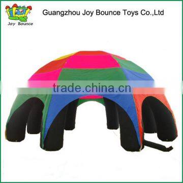 Giant bright color durable inflatable camping dome tent for sale