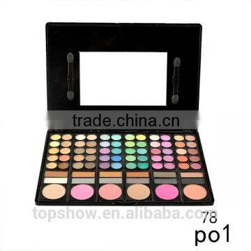 78 Colors Makeup Colorful Eyeshadow Palette Highlighting Blusher Concealer Eye Shadow Make up Kit Set With Mirror