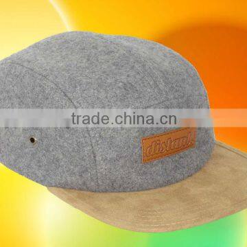 melton wool 5 panel hat wholesale