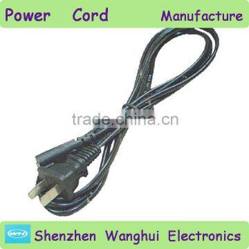 ac power cord cable/2 pin plug power cord cable for computer form China manufacturer