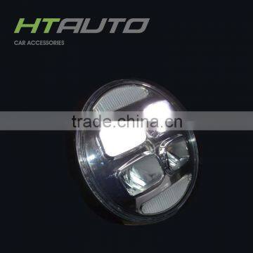 HTAUTO 7" 40W 10-30V Round Hi/Lo Beam Motorcycle Headlight Lamp For Wrangler Jeep Led Driving Offroad Light photo-5