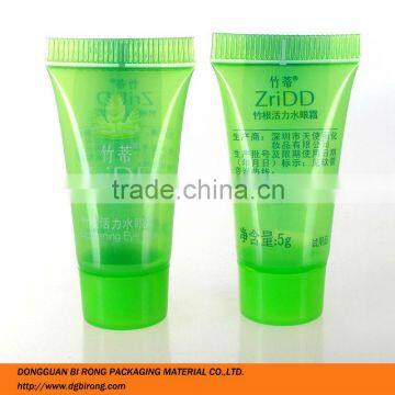 Clear Green Cosmetic Free Sample Packaging Tube